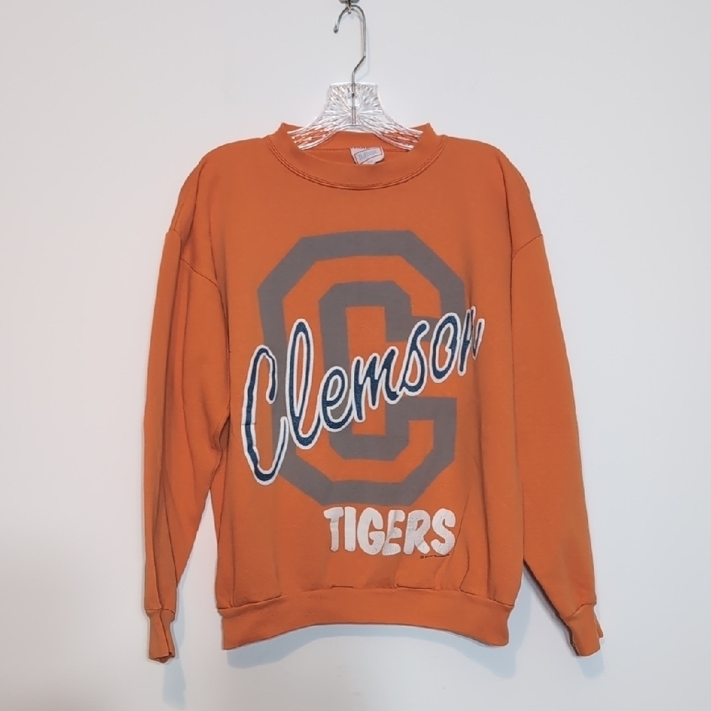 Vintage 90s Clemson Tigers Graphic Crewneck Sweatshirt